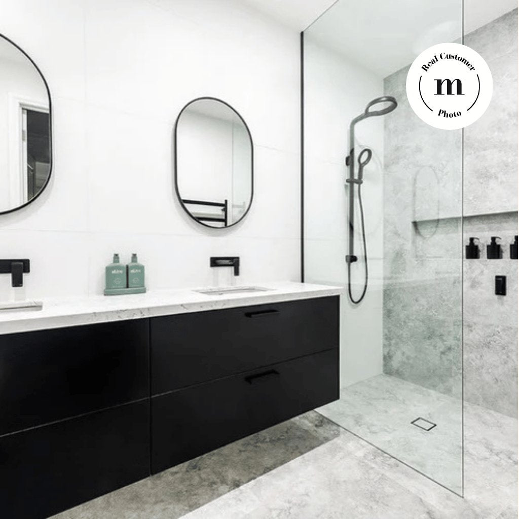 Bjorn Oval Black - Mirror Mirror Australia