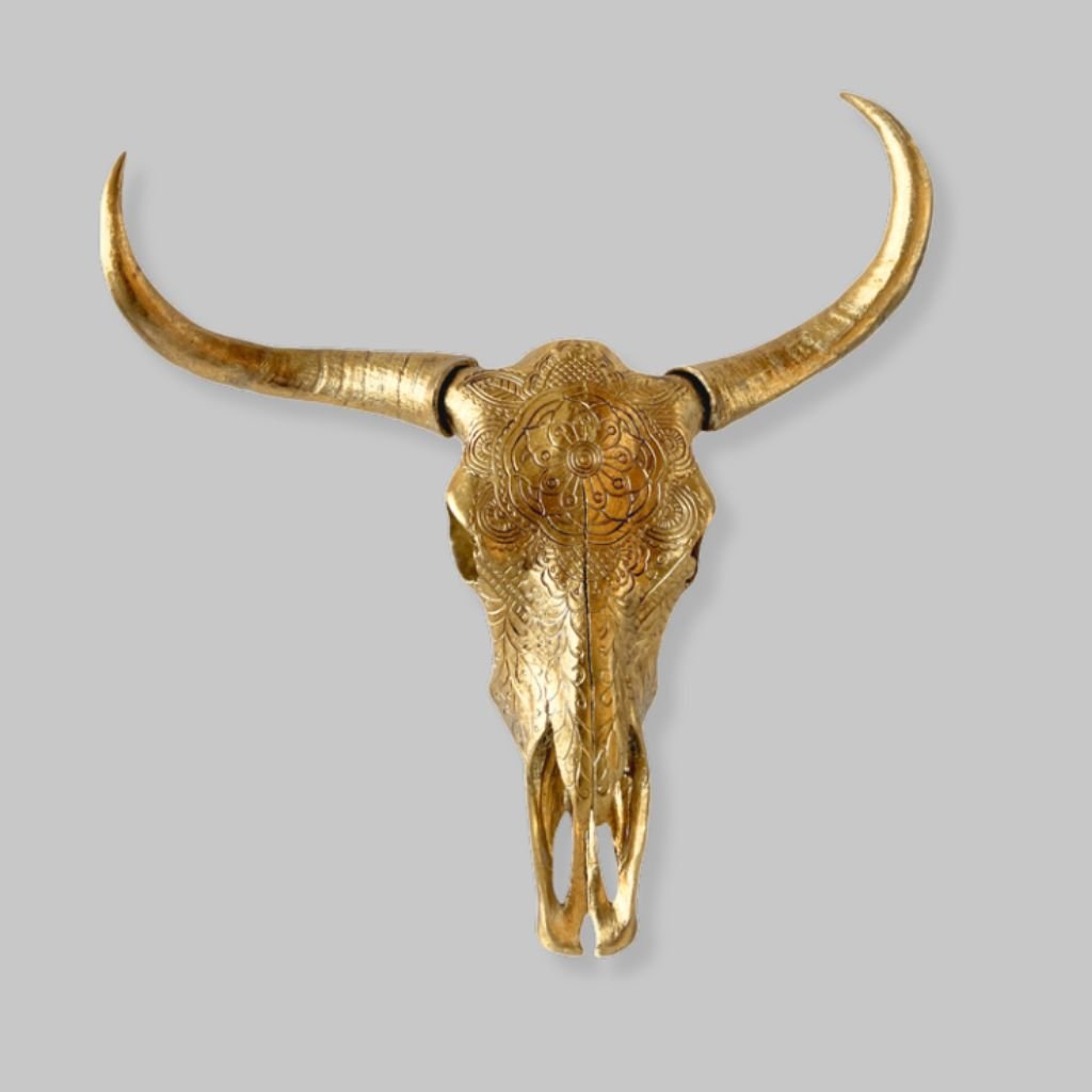 Gold Bull Skull - Mirror Mirror Australia