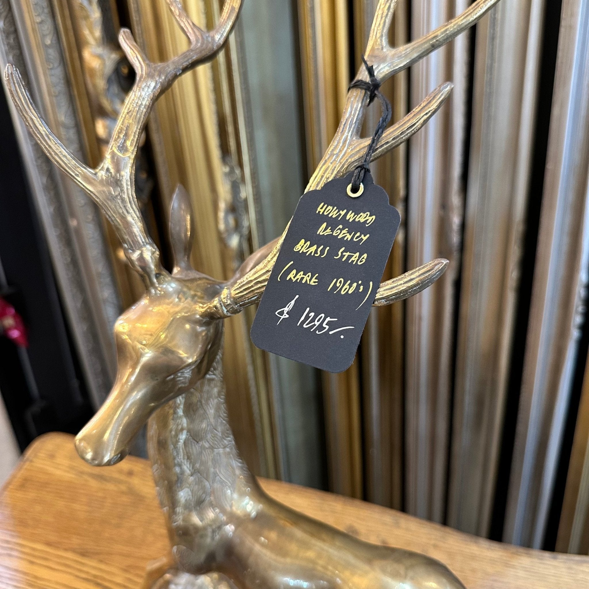 Hollywood Regency Brass Stag - Mirror Mirror Australia