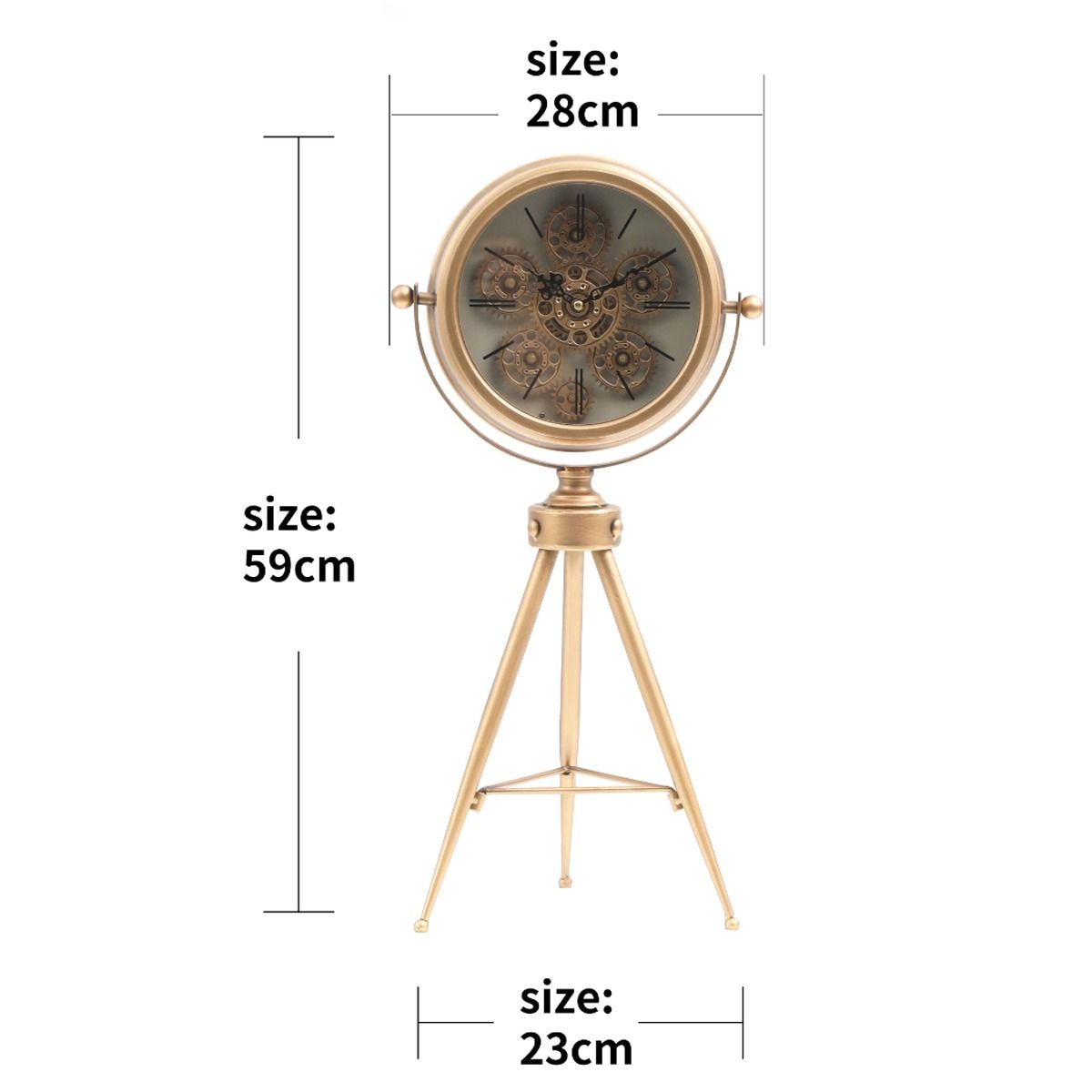 Oro Tripod Clock - Mirror Mirror Australia